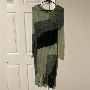 Knit ripped dress